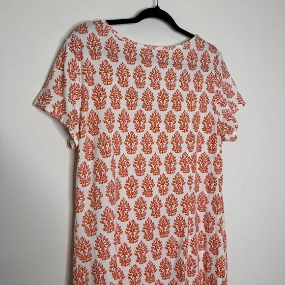 J. McLaughlin Patterned Short Sleeve Dress XL - Picture 6 of 6